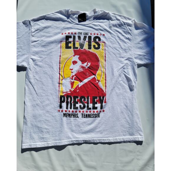 Elvis Presley Tops - The King Elvis Presley Memphis, Tennessee Adult Size XXL T-Shirt